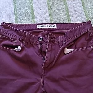 Burgundy Express jeans
